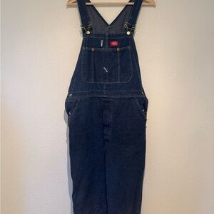 Dickies Dark Blue Denim Men’s Overalls - Size 36x30